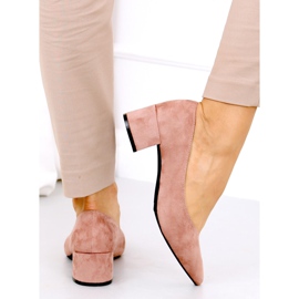 Zapatos de salón con tacón bajo Millen Pink rosa 2