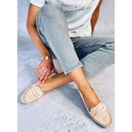 Mocasines mujer Brato Beige 4