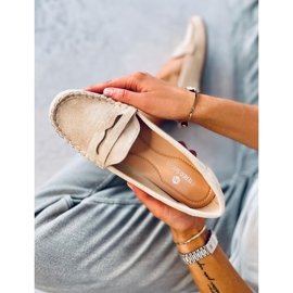 Mocasines mujer Brato Beige 5