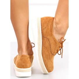 Zapatos mujer alpargatas Apia Camel marrón 4