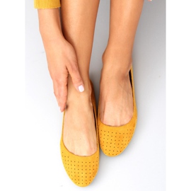 Bailarinas amarillas caladas Ameli amarillo 1