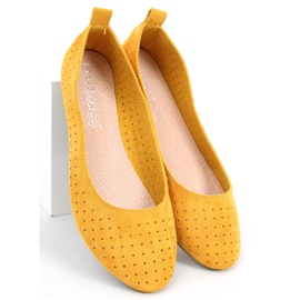 Bailarinas amarillas caladas Ameli amarillo 2