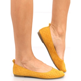 Bailarinas amarillas caladas Ameli amarillo 3