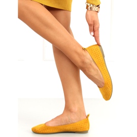 Bailarinas amarillas caladas Ameli amarillo 4