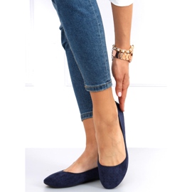 Bailarinas caladas Ameli Navy azul marino 4