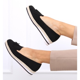 Mocasines mujer, alpargatas Hilma Negro 1