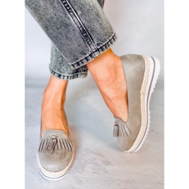 Mocasines y alpargatas de mujer Hilma Gris 1