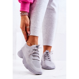 PS1 Deportivas Deportivas Tejido Zapatillas Gris Nolene 1