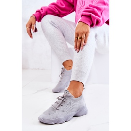 PS1 Deportivas Deportivas Tejido Zapatillas Gris Nolene 3