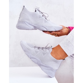 PS1 Deportivas Deportivas Tejido Zapatillas Gris Nolene 6