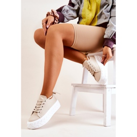 PS1 Zapatillas En Una Plataforma Masiva Beige Claro Suzane 1 PS1 Zapatillas En Una Plataforma Masiva Beige Claro Suzane 1
