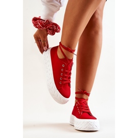 Zapatillas de deporte en una plataforma suzane roja masiva rojo 2 Zapatillas de deporte en una plataforma suzane roja masiva rojo 2
