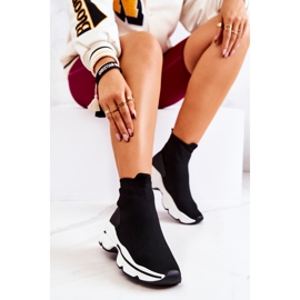 PS1 Zapatos deportivos de calcetín alto Bailee negros 4