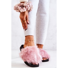 PM1 Pantuflas Con Pelo Goma Pollie Rosa rosado 1 PM1 Pantuflas Con Pelo Goma Pollie Rosa rosado 1