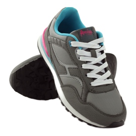 American Club Chándal deportivo American C1 gris azul rosa 3