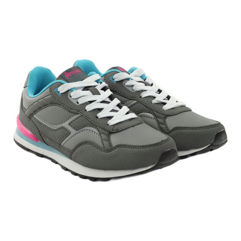 American Club Chándal deportivo American C1 gris azul rosado 4