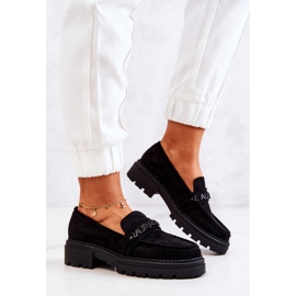 PL5 Mocasines Ante Letras La.Fi Negro Jenefer 4