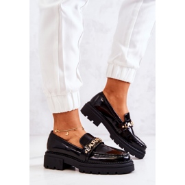PL5 Mocasines Lacados Letras La.Fi Negro Jenefer 3