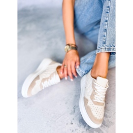 Deportivas Mujer Acolchadas Disa Beige 3