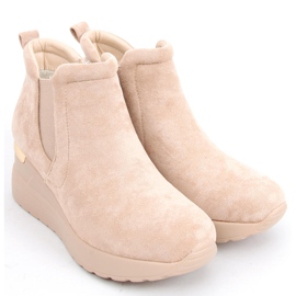 Florens Botas cuña beige 5
