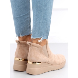 Florens Botas cuña beige 2