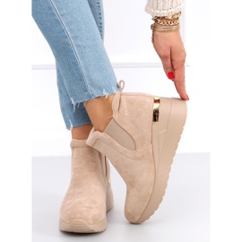 Florens Botas cuña beige 3