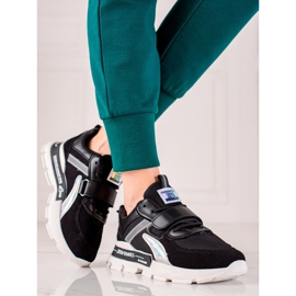 TRENDI Deportivas Deportivas Con Velcro negro 2