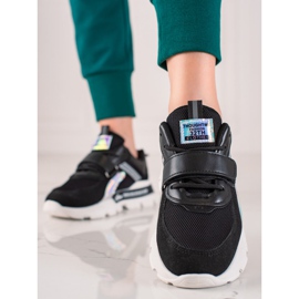 TRENDI Deportivas Deportivas Con Velcro negro 3