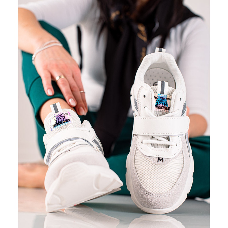 TRENDI Deportivas Deportivas Con Velcro gris 2 TRENDI Deportivas Deportivas Con Velcro gris 2