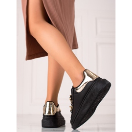 TRENDI Sneakers de moda con una cadena negro 4