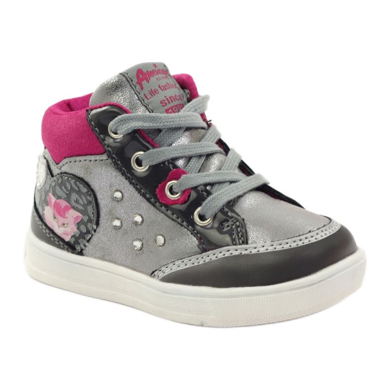 American Club Zapatos American 152893 gris deportivo rosa 1