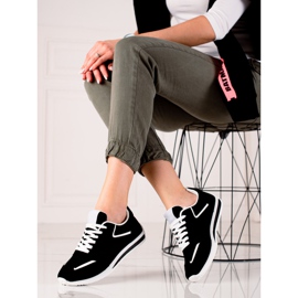 TRENDI Zapatos deportivos ligeros negro 2