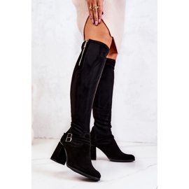 PA2 Botas Arianne de ante negras negro 1