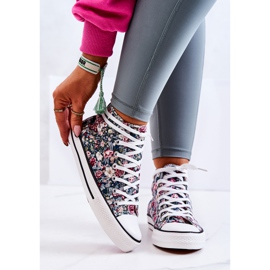 FS2 Zapatillas Altas Con Flores Verdes Nollie multicolor 1