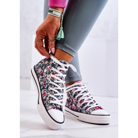 FS2 Zapatillas Altas Con Flores Verdes Nollie multicolor 2