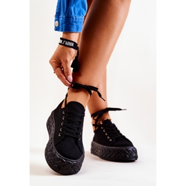 PS1 Zapatillas de deporte en una plataforma suzane negra masiva negro 1
