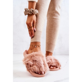 PM1 Pantuflas Con Pelo, Goma Dirty Pink Allyson rosado 5