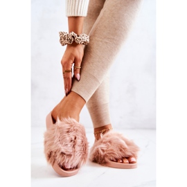 PM1 Pantuflas Con Pelo, Goma Dirty Pink Allyson rosado 1