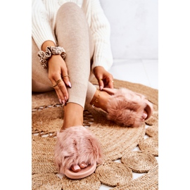 PM1 Pantuflas Con Pelo, Goma Dirty Pink Allyson rosa 2