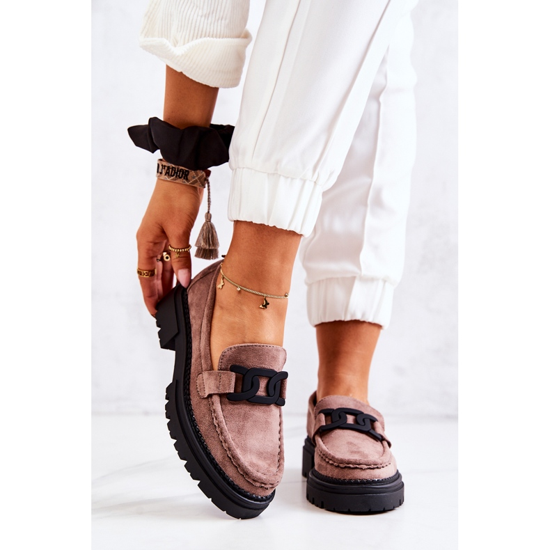 PL5 Mocasines De Ante Con Adorno La.Fi Cappucino Laurene marrón 2