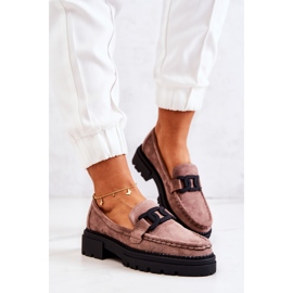 PL5 Mocasines De Ante Con Adorno La.Fi Cappucino Laurene marrón 3