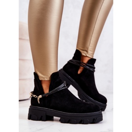 PS1 Botas Worker De Ante Con Rayas Negro Moriah 3