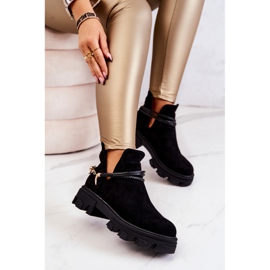 PS1 Botas Worker De Ante Con Rayas Negro Moriah 4