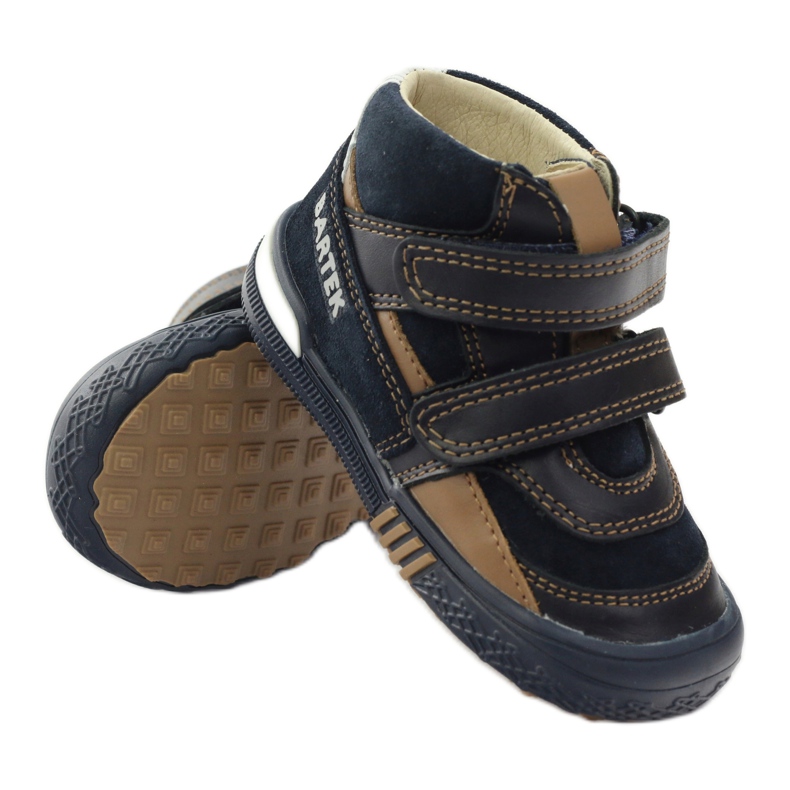 Zapatos profilácticos Bartek 91756 nuevo azul marino marrón blanco 3