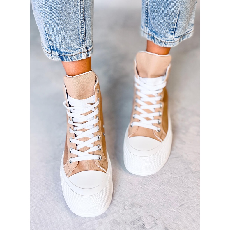 Deportivas Kenya Kaki de lona beige 1