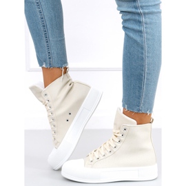 Botines Kenya Beige de lona 2