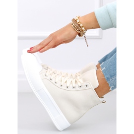 Botines Kenya Beige de lona 4