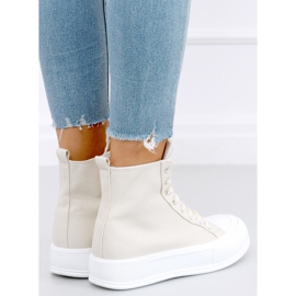 Botines Kenya Beige de lona 1