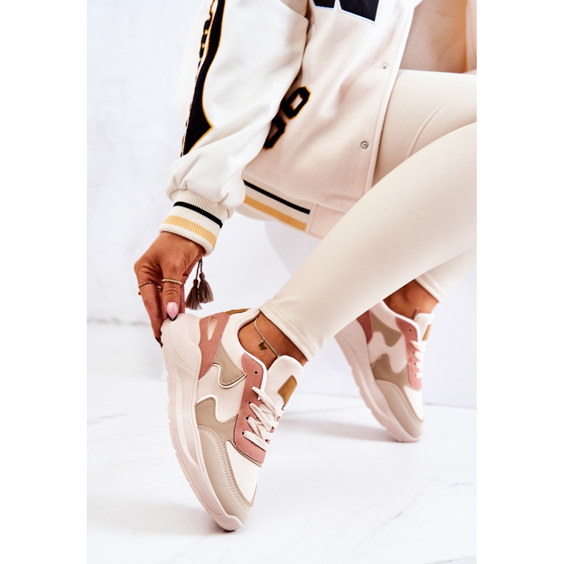 PS1 Deportivas Mujer Sneakers Beige-Rosa Bethell 2