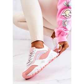 PS1 Deportivas Zapatillas Venganza Rosa y Blanco 2